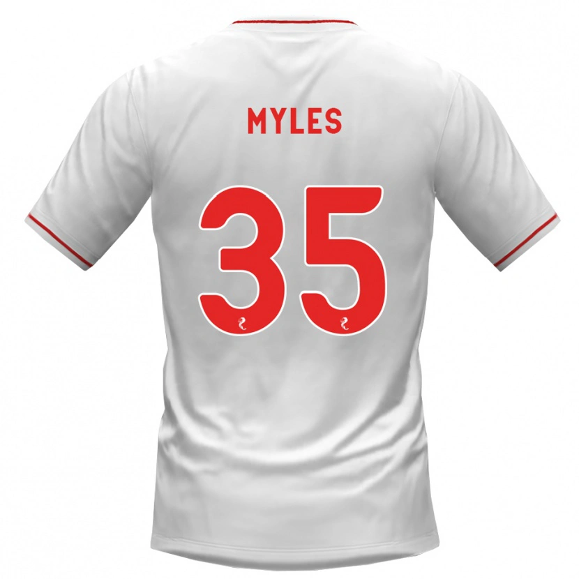 Danxen Herren Evan Myles #35 Weiß Rot Auswärtstrikot Trikot 2026/27 T-Shirt