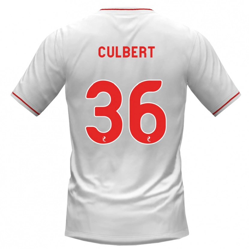 Danxen Herren Sam Culbert #36 Weiß Rot Auswärtstrikot Trikot 2026/27 T-Shirt