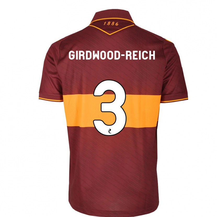 Danxen Herren Jake Girdwood-Reich #3 Orange Maroon Auswärtstrikot Trikot 2026/27 T-Shirt