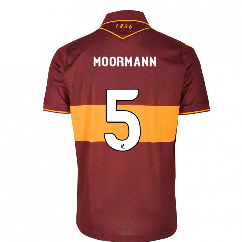 Danxen Herren Martin Moormann #5 Orange Maroon Auswärtstrikot Trikot 2026/27 T-Shirt