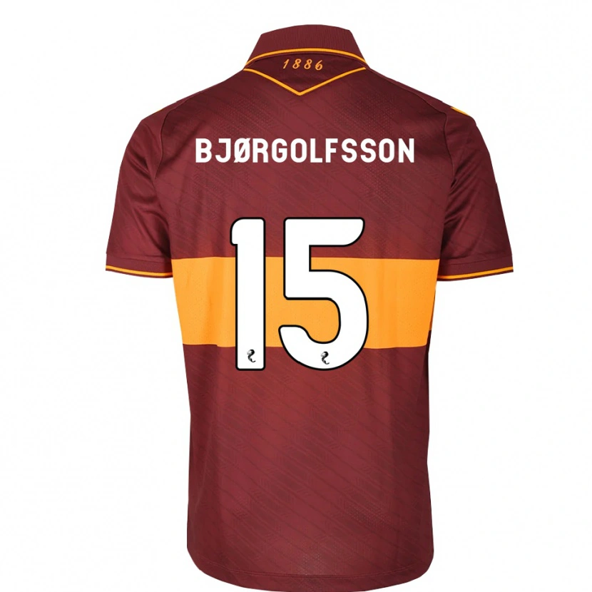 Danxen Herren Eythor Bjørgolfsson #15 Orange Maroon Auswärtstrikot Trikot 2026/27 T-Shirt