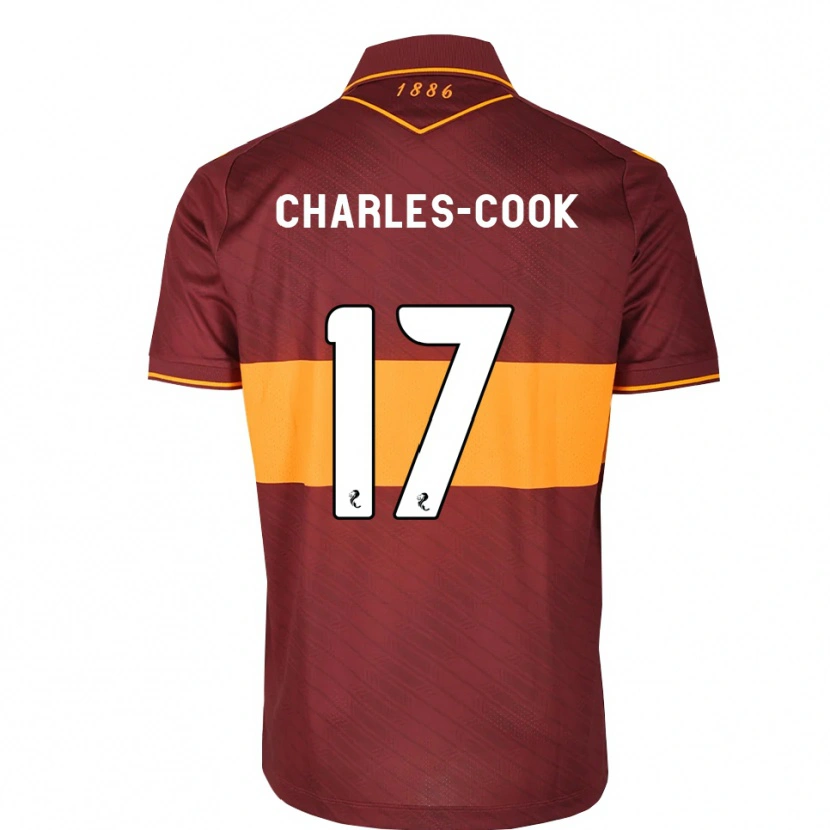 Danxen Herren Regan Charles-Cook #17 Orange Maroon Auswärtstrikot Trikot 2026/27 T-Shirt