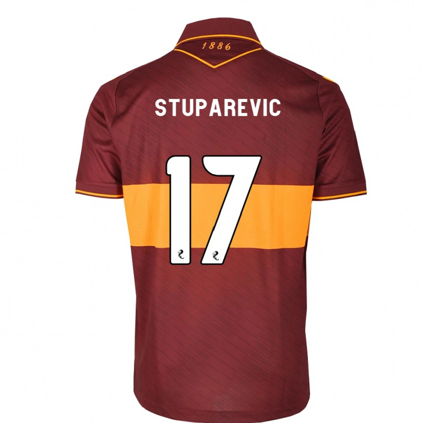 Danxen Herren Filip Stuparevic #17 Orange Maroon Auswärtstrikot Trikot 2026/27 T-Shirt