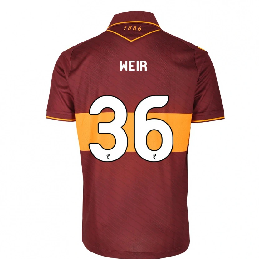 Danxen Herren Lucas Weir #36 Orange Maroon Auswärtstrikot Trikot 2026/27 T-Shirt