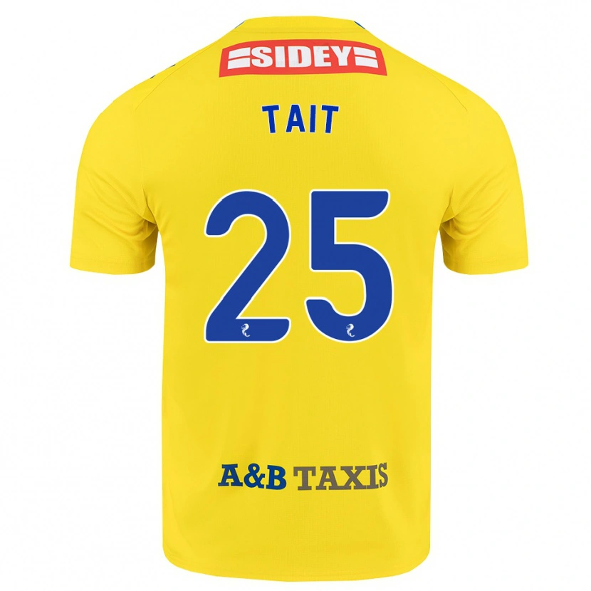 Danxen Herren Macaulay Tait #25 Gelb Blau Schwarz Auswärtstrikot Trikot 2026/27 T-Shirt