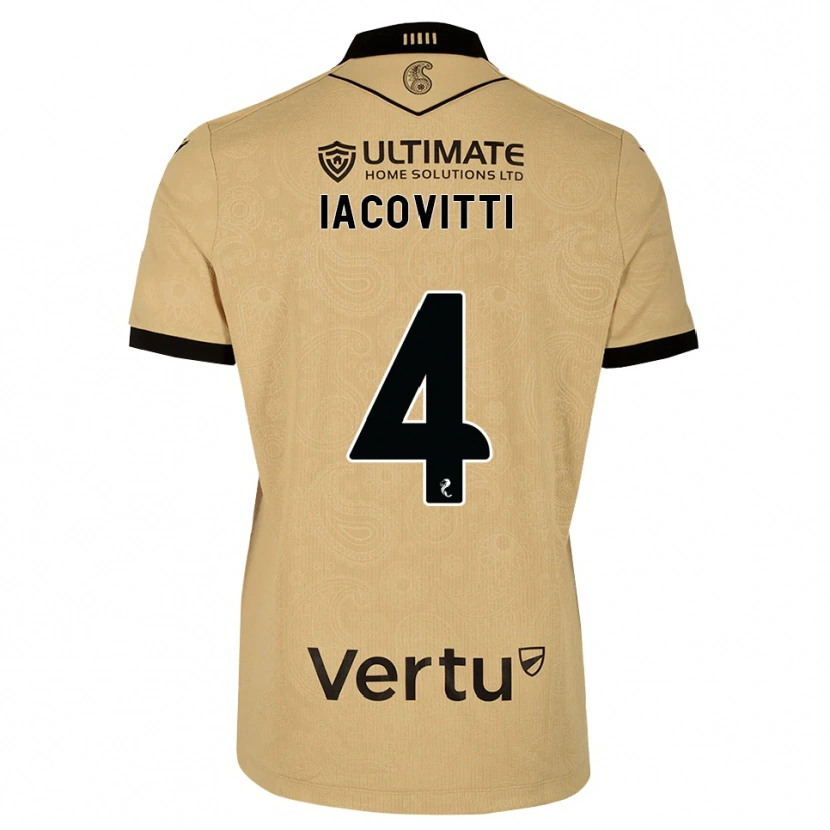 Danxen Herren Alex Iacovitti #4 Burlywood Schwarz Auswärtstrikot Trikot 2026/27 T-Shirt