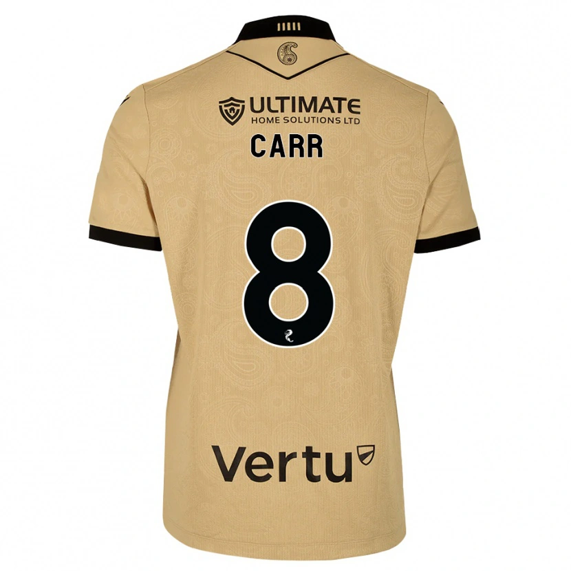 Danxen Herren Ryan Carr #8 Burlywood Schwarz Auswärtstrikot Trikot 2026/27 T-Shirt