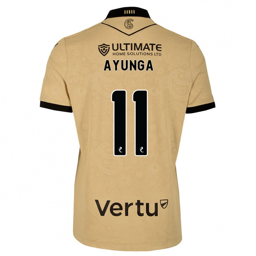 Danxen Herren Jonah Ayunga #11 Burlywood Schwarz Auswärtstrikot Trikot 2026/27 T-Shirt