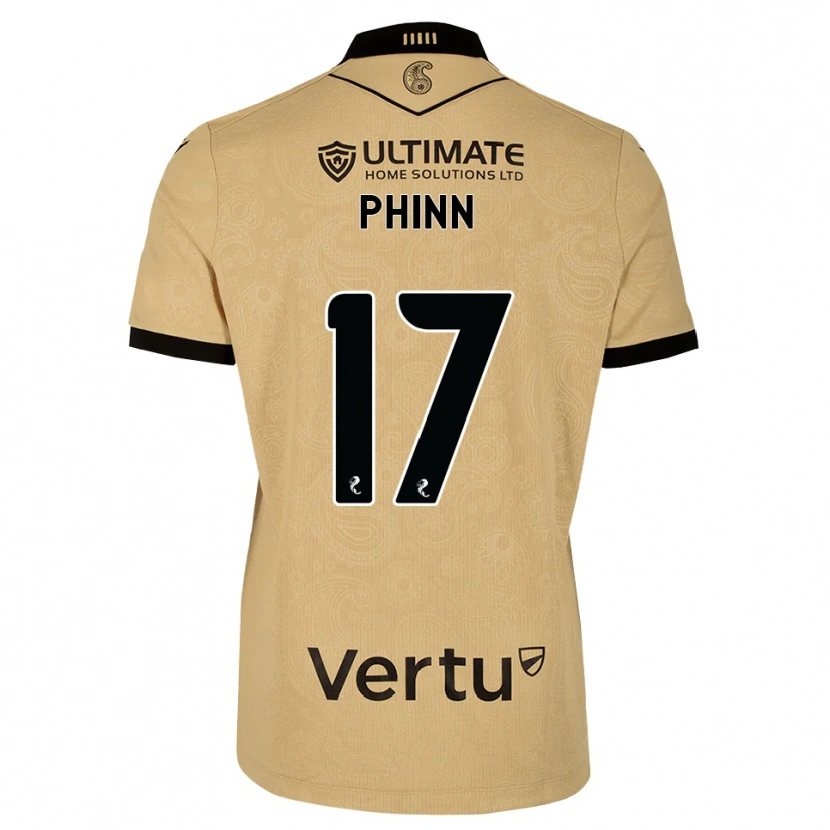 Danxen Herren Shaun Phinn #17 Burlywood Schwarz Auswärtstrikot Trikot 2026/27 T-Shirt