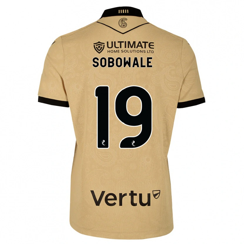 Danxen Herren Tunmise Sobowale #19 Burlywood Schwarz Auswärtstrikot Trikot 2026/27 T-Shirt