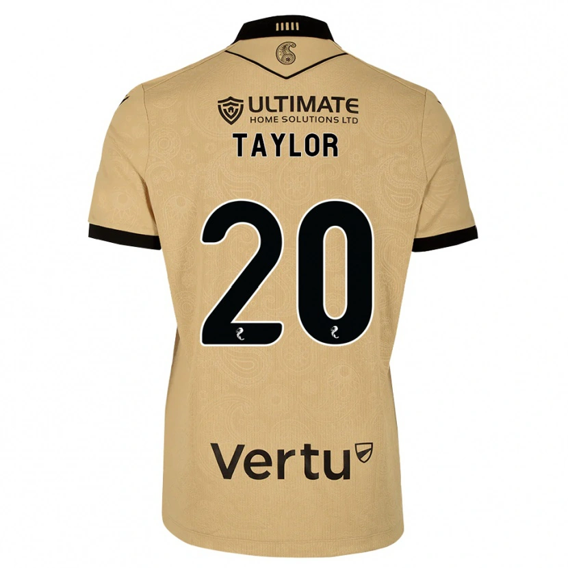 Danxen Herren Fraser Taylor #20 Burlywood Schwarz Auswärtstrikot Trikot 2026/27 T-Shirt