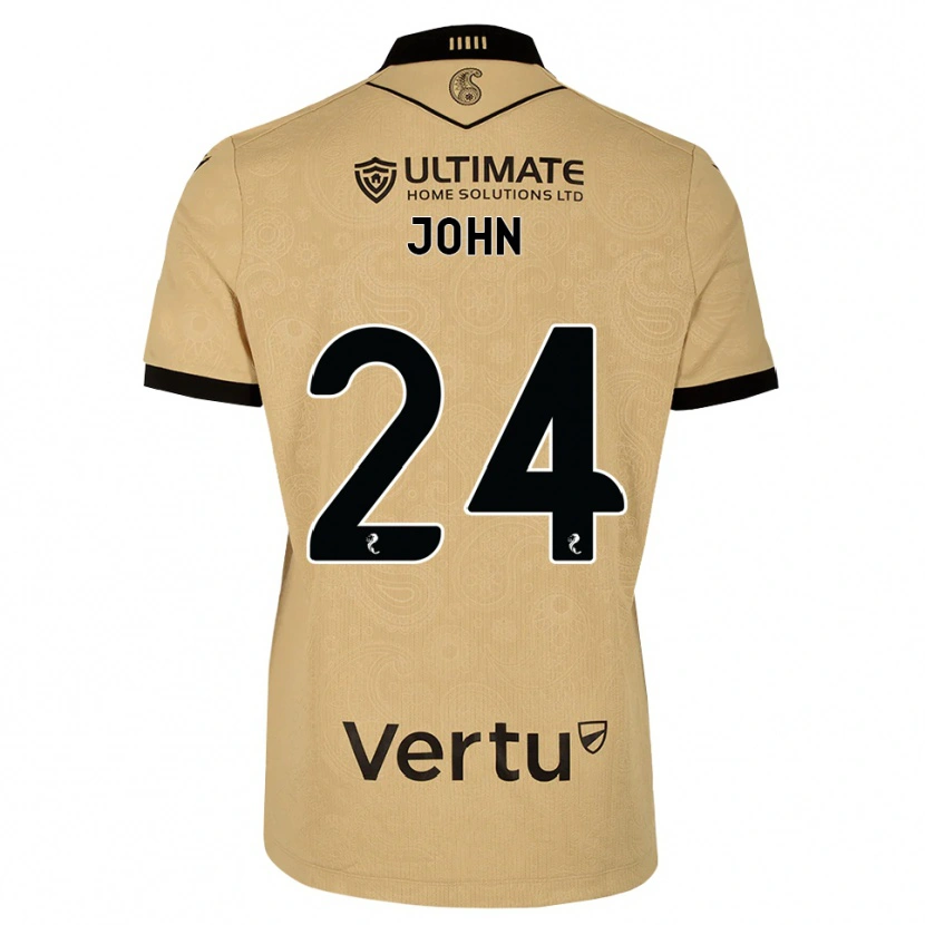 Danxen Herren Declan John #24 Burlywood Schwarz Auswärtstrikot Trikot 2026/27 T-Shirt