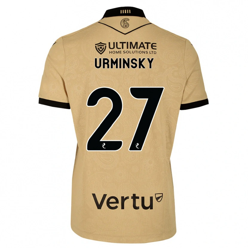 Danxen Herren Peter Urminsky #27 Burlywood Schwarz Auswärtstrikot Trikot 2026/27 T-Shirt