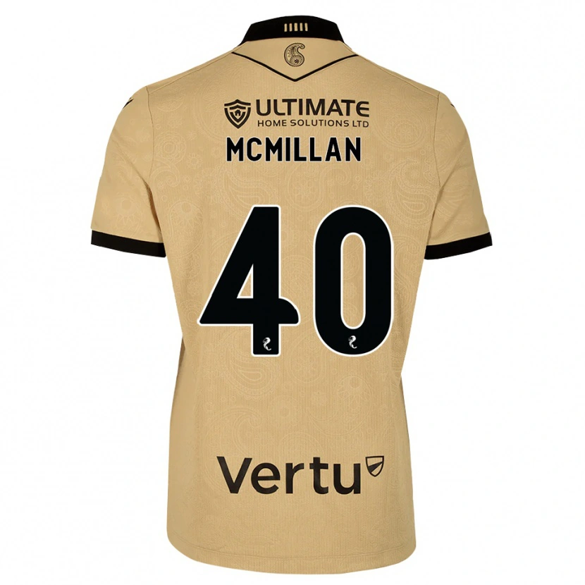 Danxen Herren Caiden Mcmillan #40 Burlywood Schwarz Auswärtstrikot Trikot 2026/27 T-Shirt