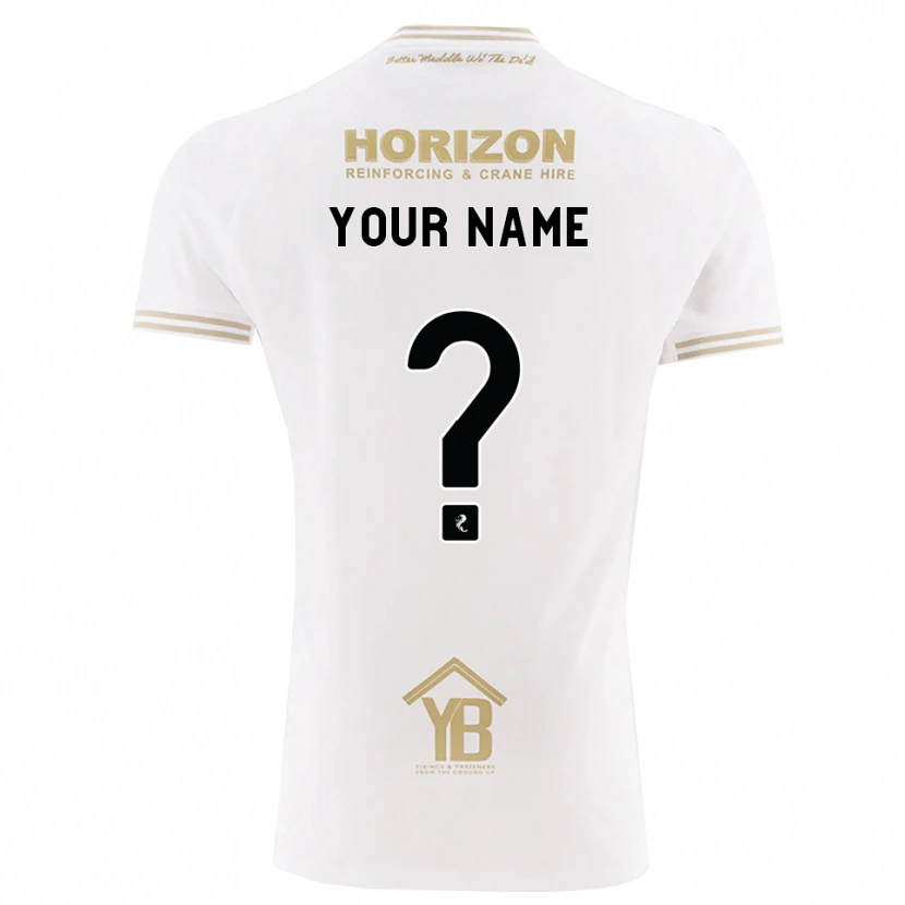 Danxen Herren Ihren Namen #0 Weizen Weiß Auswärtstrikot Trikot 2026/27 T-Shirt