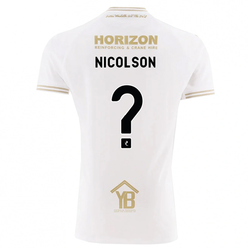 Danxen Herren Amanda Nicolson #0 Weizen Weiß Auswärtstrikot Trikot 2026/27 T-Shirt