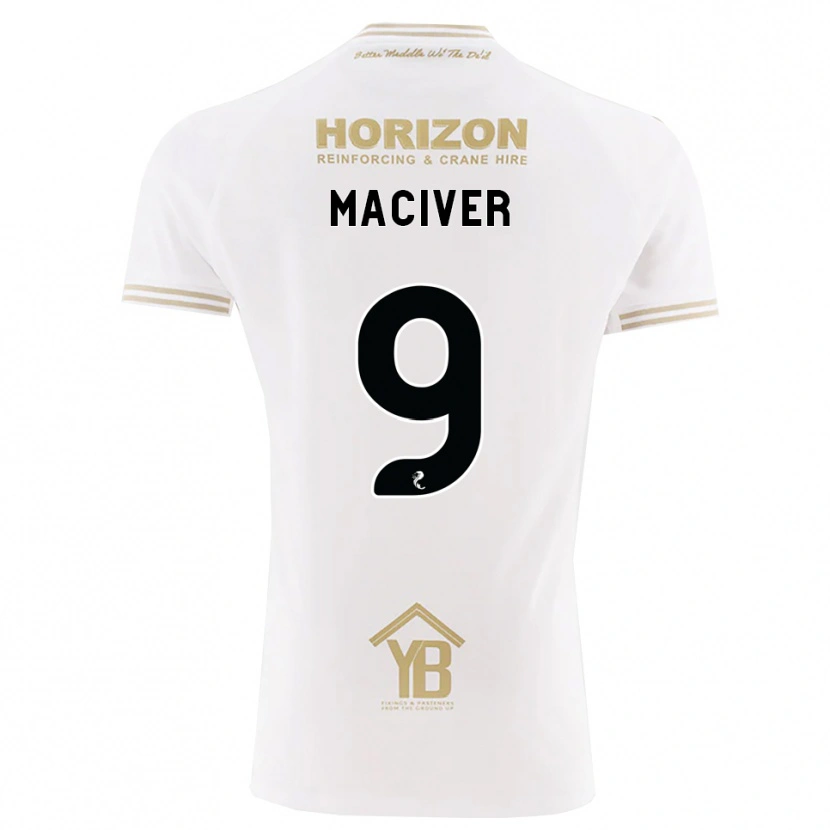 Danxen Herren Ross Maciver #9 Weizen Weiß Auswärtstrikot Trikot 2026/27 T-Shirt
