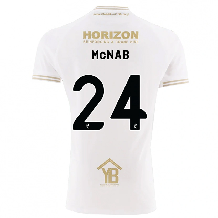 Danxen Herren Cameron Mcnab #24 Weizen Weiß Auswärtstrikot Trikot 2026/27 T-Shirt
