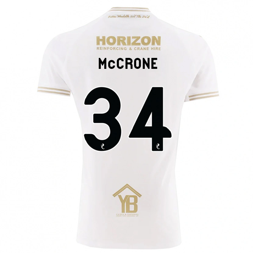 Danxen Herren Caelan Mccrone #34 Weizen Weiß Auswärtstrikot Trikot 2026/27 T-Shirt