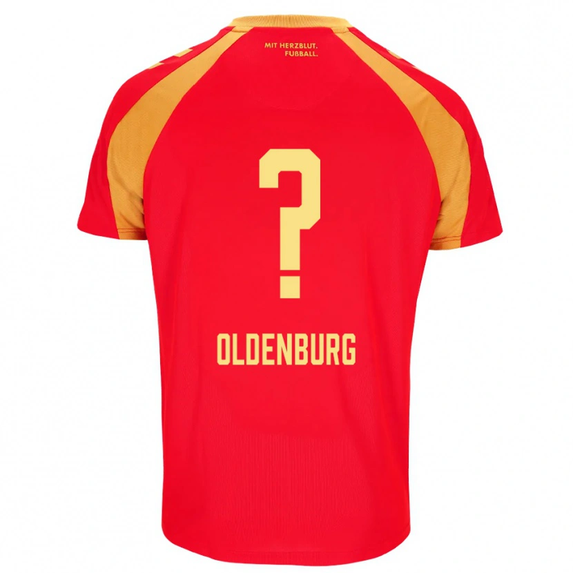 Danxen Herren Leon Oldenburg #0 Rot Orange Schwarz Auswärtstrikot Trikot 2026/27 T-Shirt