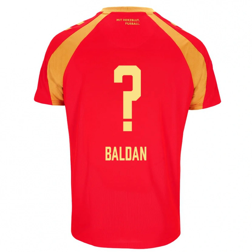 Danxen Herren Ziya Baldan #0 Rot Orange Schwarz Auswärtstrikot Trikot 2026/27 T-Shirt