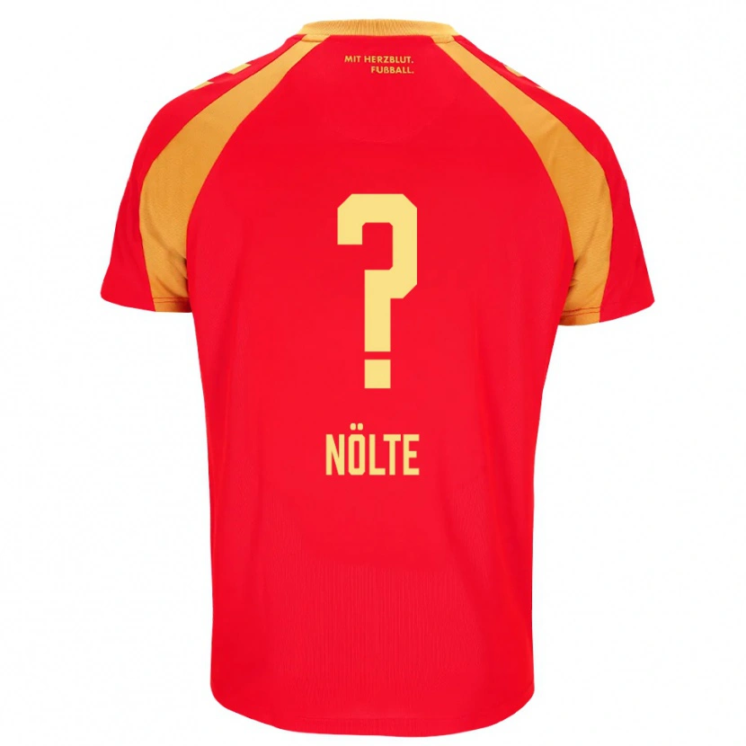 Danxen Herren Jannik Nölte #0 Rot Orange Schwarz Auswärtstrikot Trikot 2026/27 T-Shirt