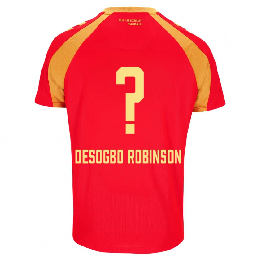 Danxen Herren Jermaine Desogbo Robinson #0 Rot Orange Schwarz Auswärtstrikot Trikot 2026/27 T-Shirt