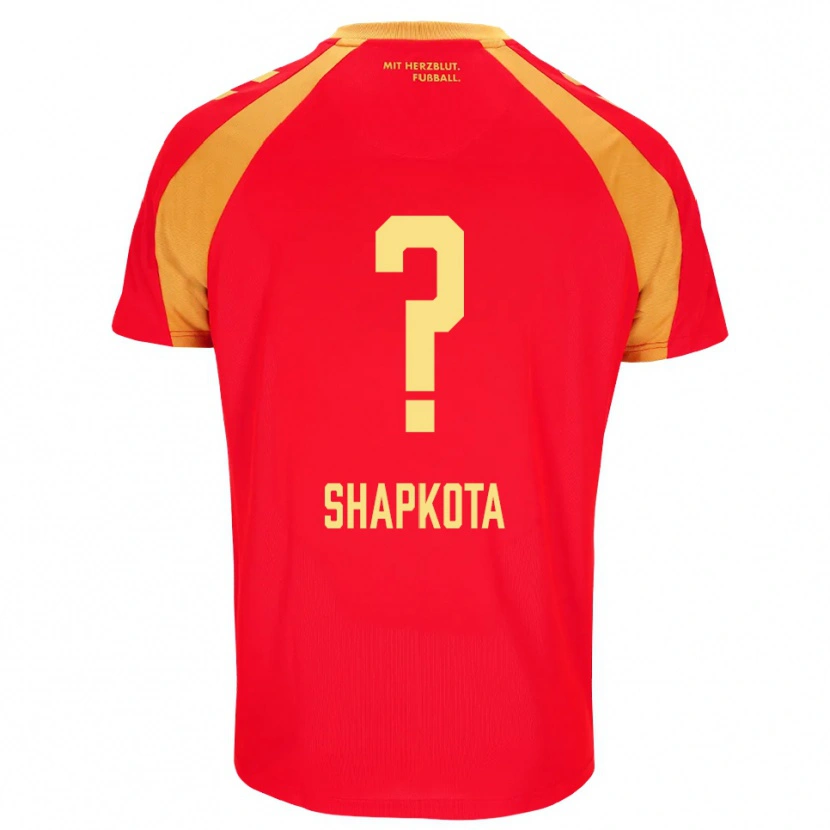 Danxen Herren Raul Shapkota #0 Rot Orange Schwarz Auswärtstrikot Trikot 2026/27 T-Shirt