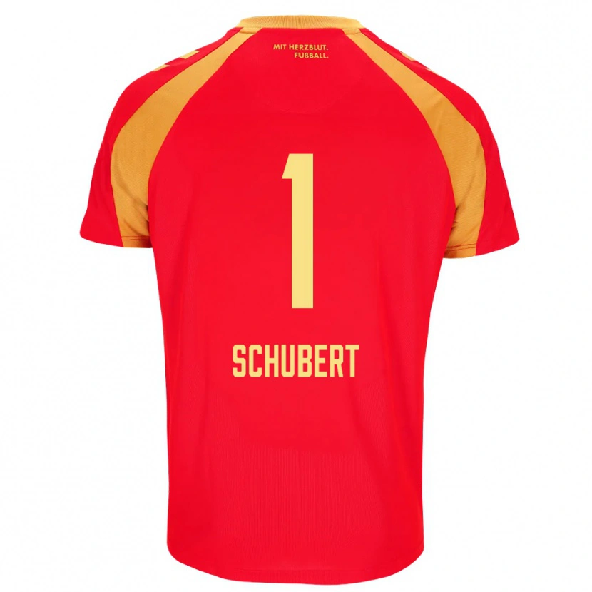 Danxen Herren Markus Schubert #1 Rot Orange Schwarz Auswärtstrikot Trikot 2026/27 T-Shirt