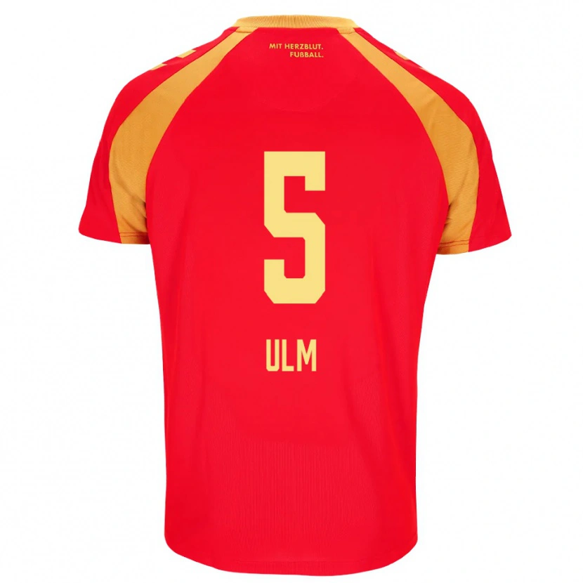 Danxen Herren Ethan Ulm #5 Rot Orange Schwarz Auswärtstrikot Trikot 2026/27 T-Shirt