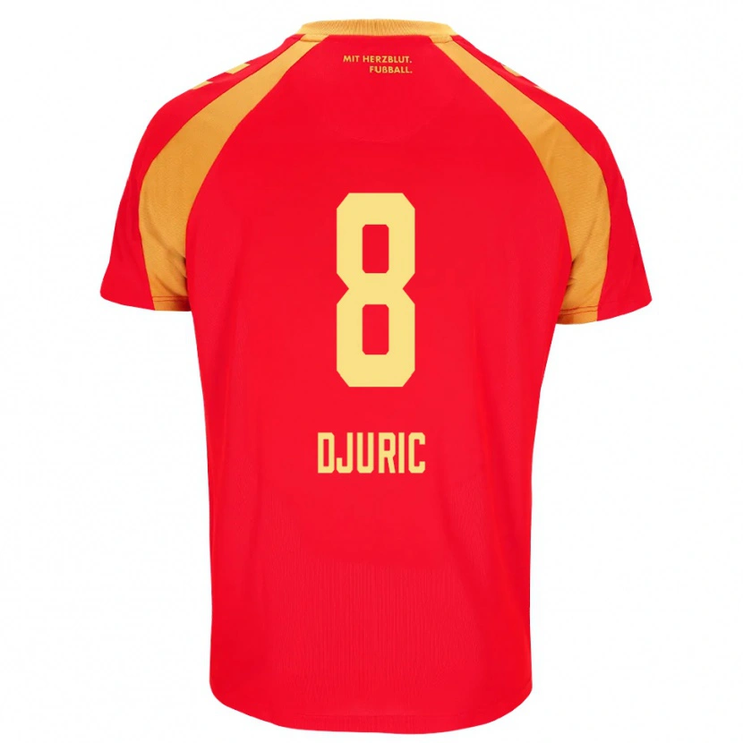 Danxen Herren Luka Duric #8 Rot Orange Schwarz Auswärtstrikot Trikot 2026/27 T-Shirt