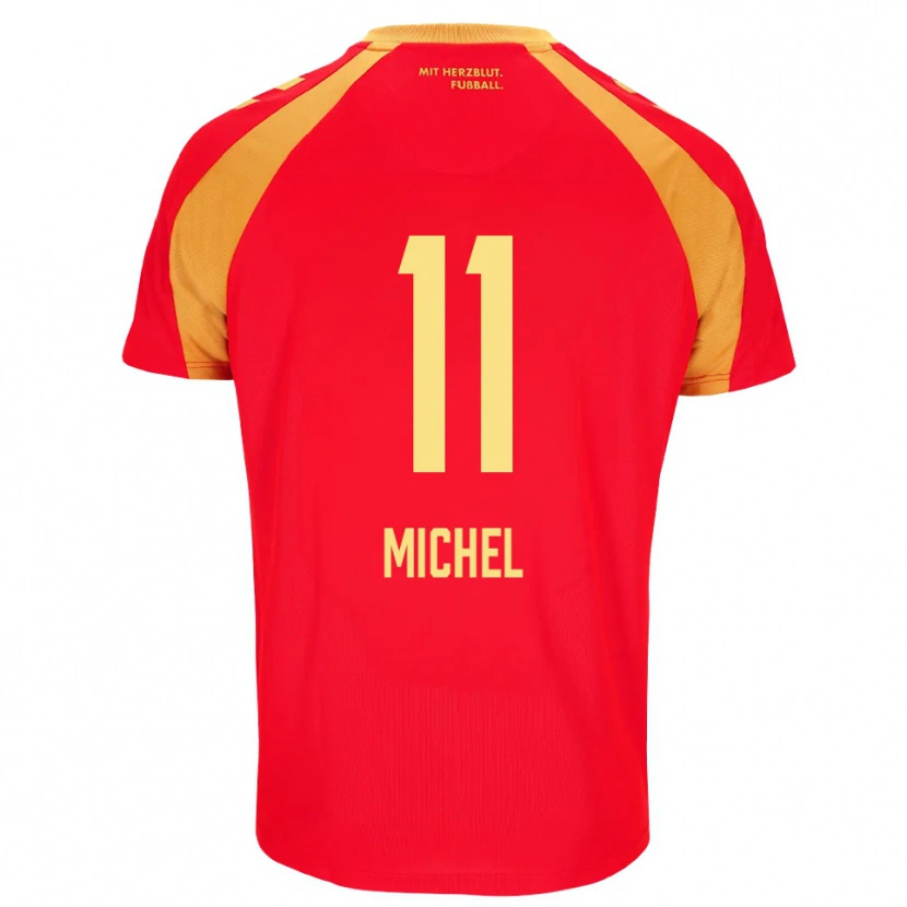 Danxen Herren Sven Michel #11 Rot Orange Schwarz Auswärtstrikot Trikot 2026/27 T-Shirt