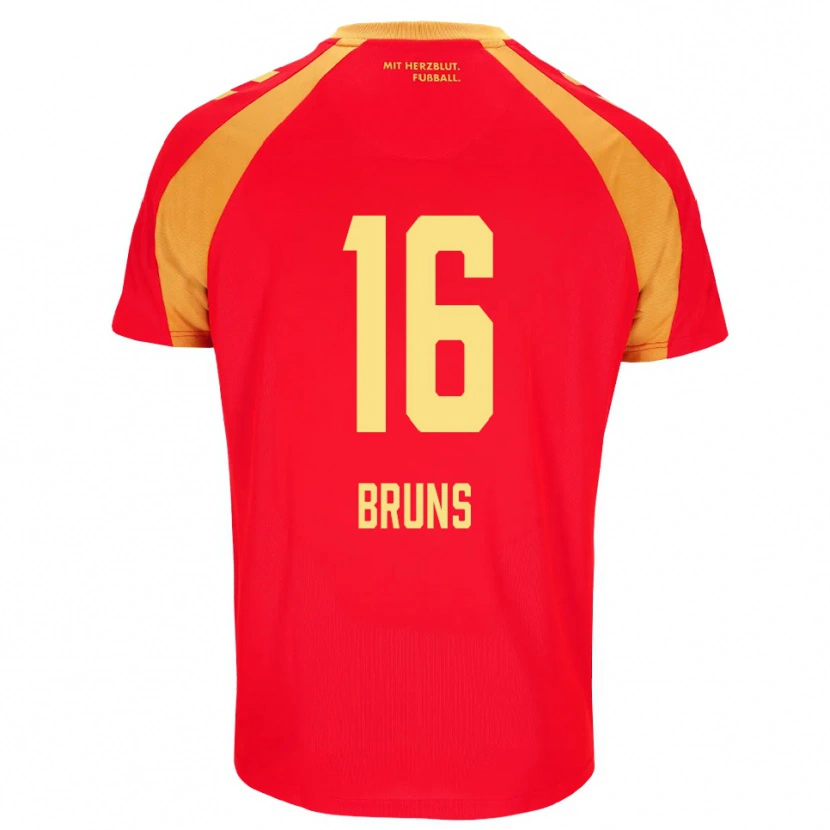 Danxen Herren Tom Bruns #16 Rot Orange Schwarz Auswärtstrikot Trikot 2026/27 T-Shirt