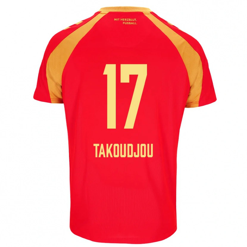 Danxen Herren Alan Takoudjou Somolinos #17 Rot Orange Schwarz Auswärtstrikot Trikot 2026/27 T-Shirt