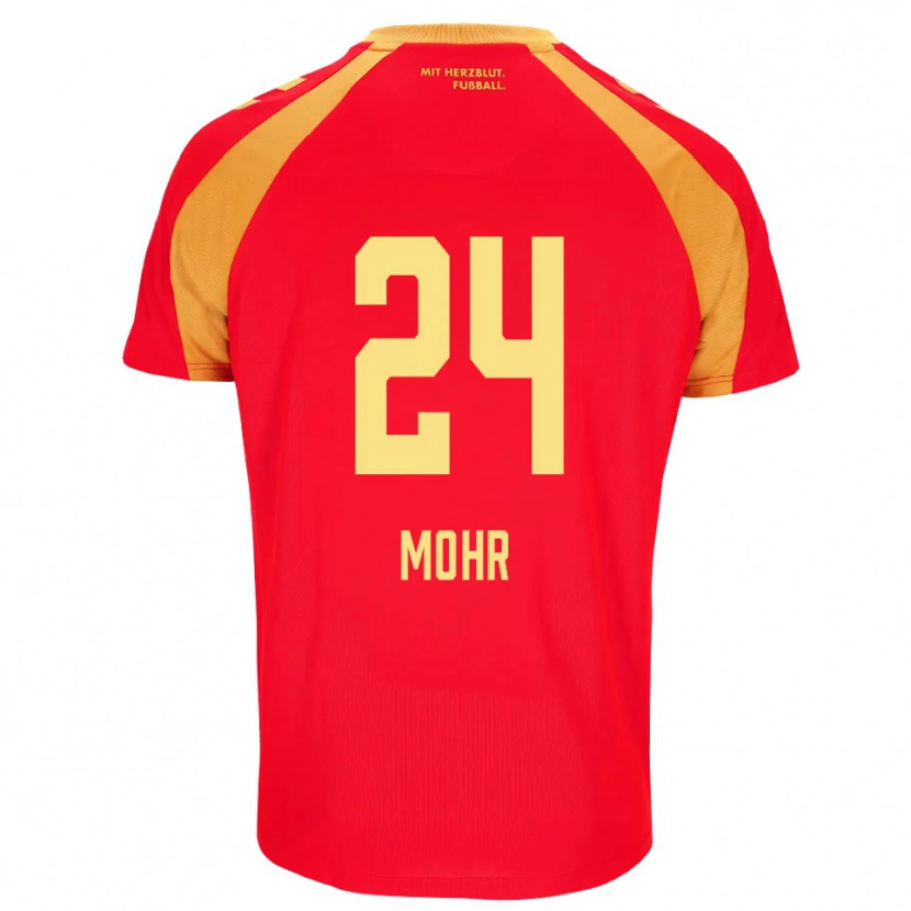 Danxen Herren Niklas Mohr #24 Rot Orange Schwarz Auswärtstrikot Trikot 2026/27 T-Shirt
