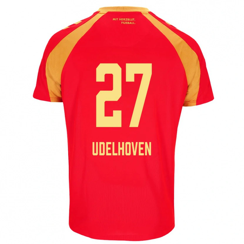Danxen Herren Joel Udelhoven #27 Rot Orange Schwarz Auswärtstrikot Trikot 2026/27 T-Shirt
