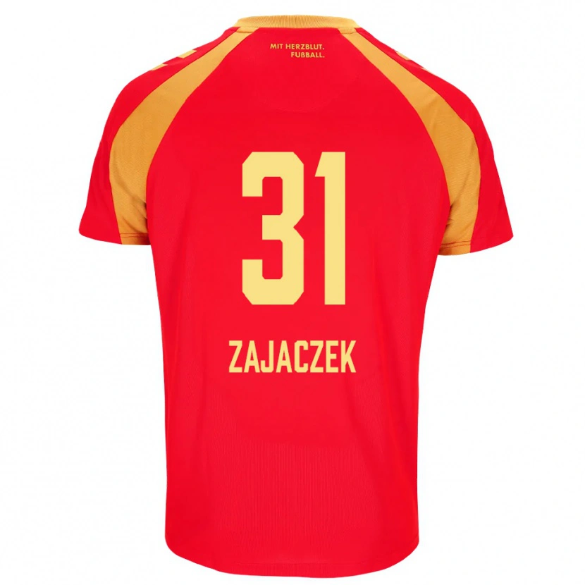 Danxen Herren Arne Zajaczek #31 Rot Orange Schwarz Auswärtstrikot Trikot 2026/27 T-Shirt