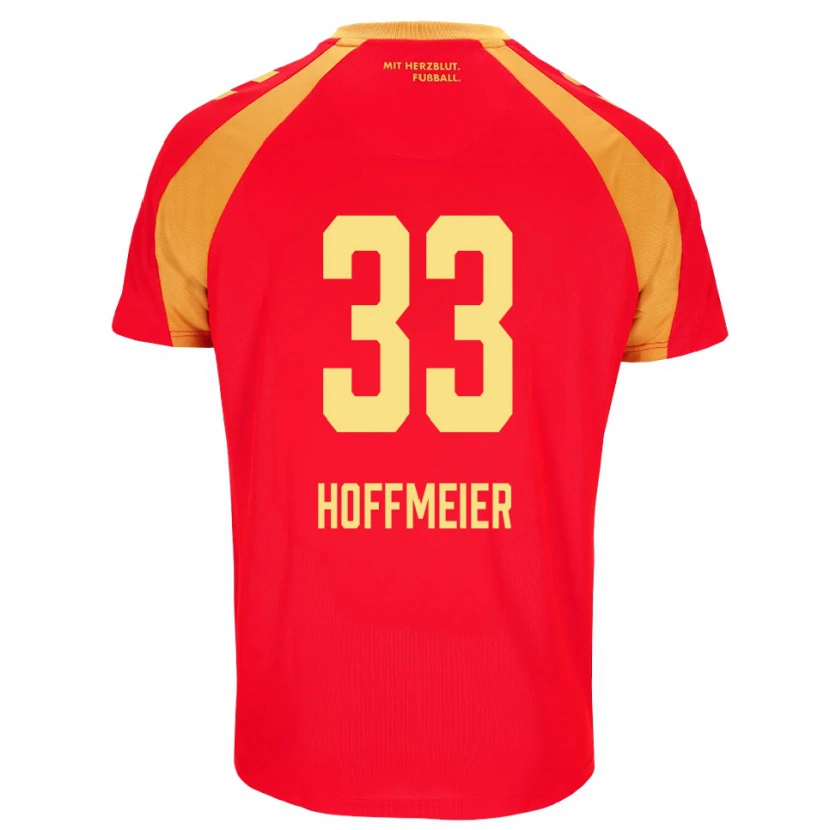 Danxen Herren Marcel Hoffmeier #33 Rot Orange Schwarz Auswärtstrikot Trikot 2026/27 T-Shirt