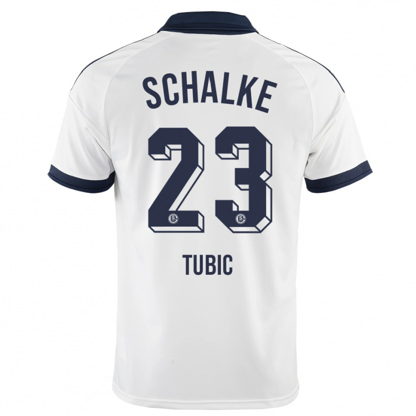 Danxen Herren Malik Tubic #23 Schwarz Weiß Auswärtstrikot Trikot 2026/27 T-Shirt