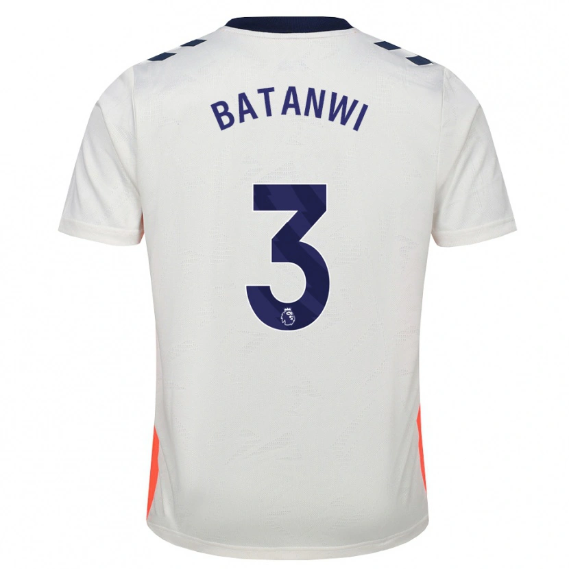 Danxen Herren Tristen Batanwi #3 Weiß Orange Königsblau Auswärtstrikot Trikot 2026/27 T-Shirt