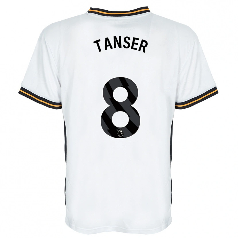 Danxen Herren Ellie Tanser #8 Weiß Orange Schwarz Auswärtstrikot Trikot 2026/27 T-Shirt