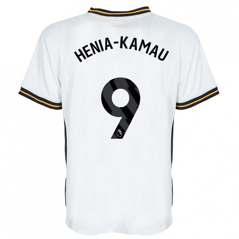 Danxen Herren Sammy Henia-Kamau #9 Weiß Orange Schwarz Auswärtstrikot Trikot 2026/27 T-Shirt