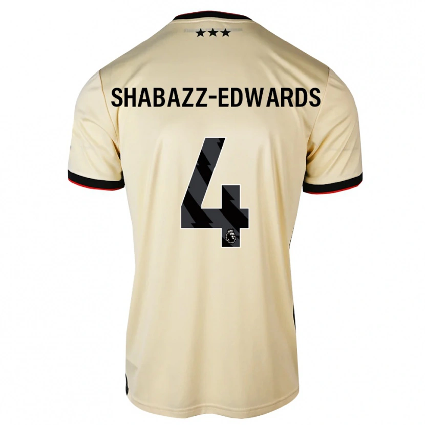 Danxen Herren Walker Shabazz-Edwards #4 Zitronen-Chiffon Schwarz Rot Auswärtstrikot Trikot 2026/27 T-Shirt
