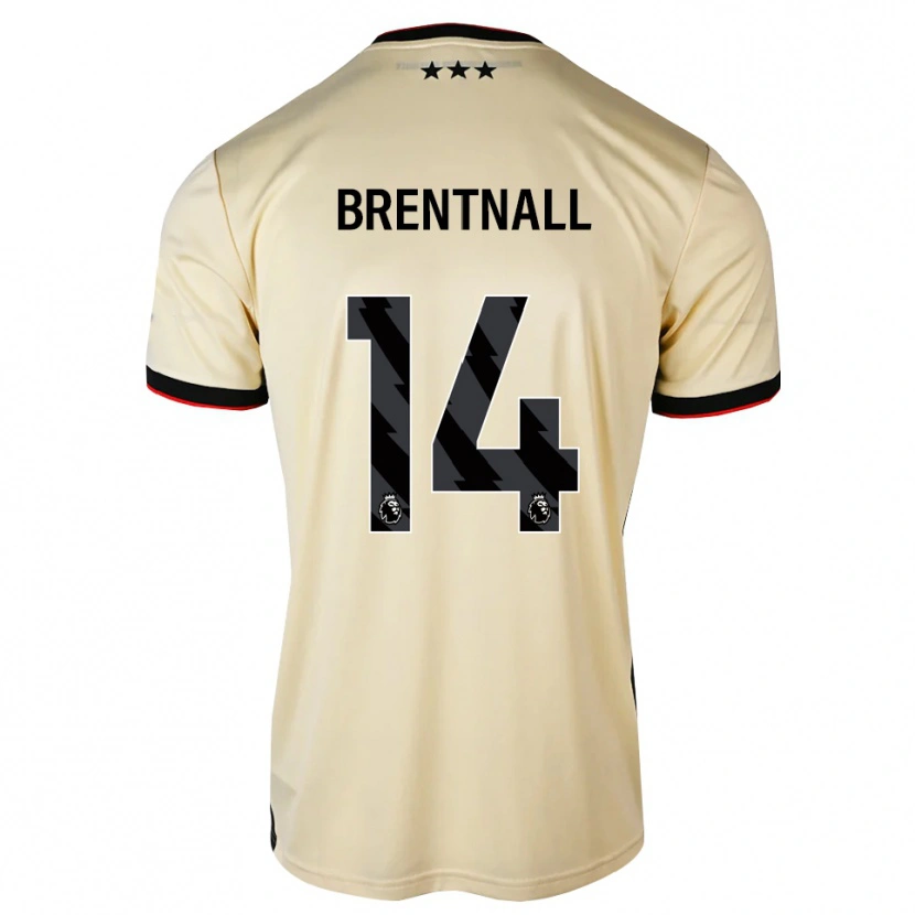 Danxen Herren James Brentnall #14 Zitronen-Chiffon Schwarz Rot Auswärtstrikot Trikot 2026/27 T-Shirt