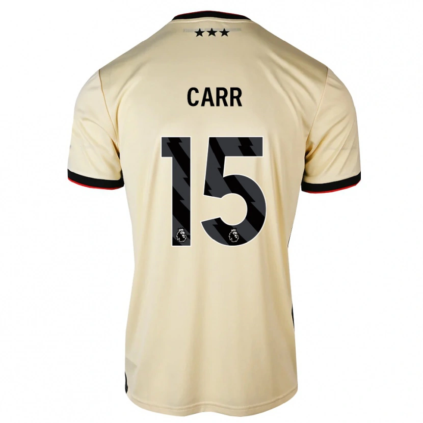 Danxen Herren Reuben Carr #15 Zitronen-Chiffon Schwarz Rot Auswärtstrikot Trikot 2026/27 T-Shirt