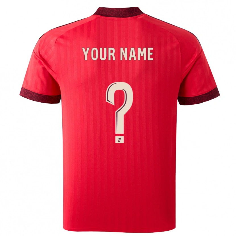 Danxen Herren Ihren Namen #0 Burgund Rot Weiß Auswärtstrikot Trikot 2026/27 T-Shirt