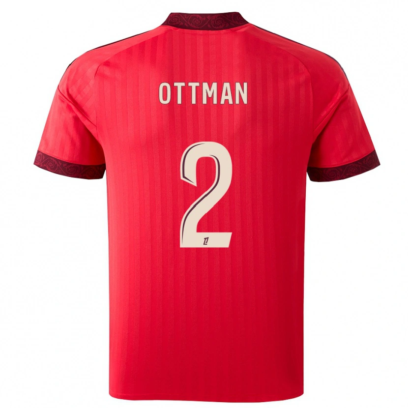 Danxen Herren Ottman Katırağ #2 Burgund Rot Weiß Auswärtstrikot Trikot 2026/27 T-Shirt