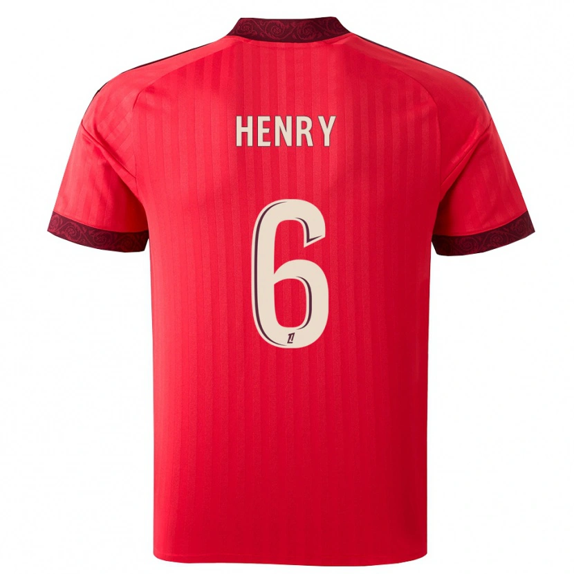 Danxen Herren Amandine Henry #6 Burgund Rot Weiß Auswärtstrikot Trikot 2026/27 T-Shirt