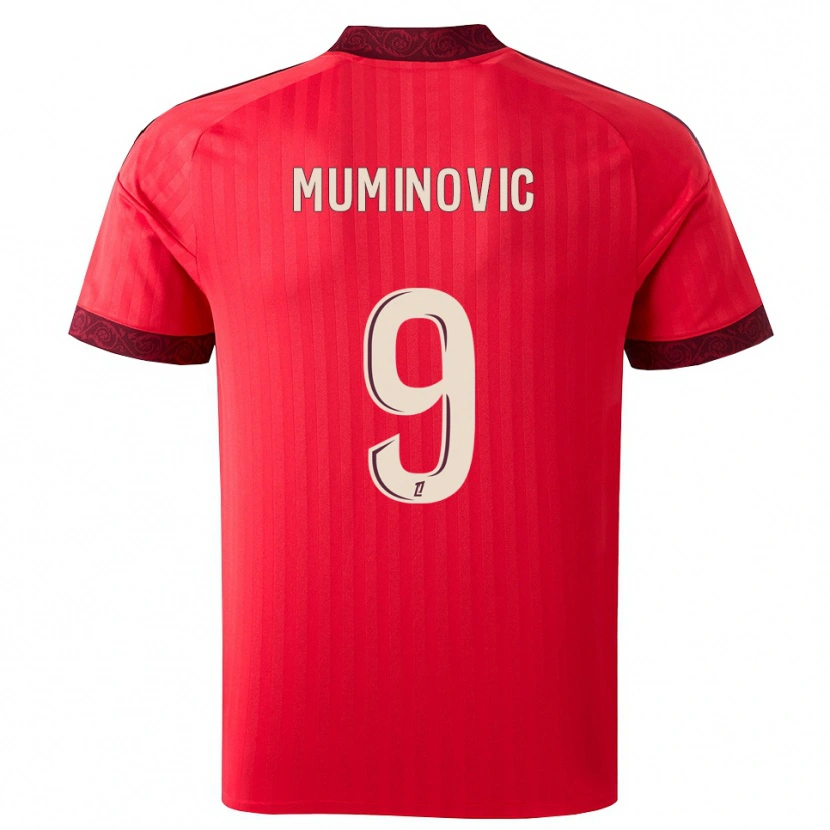 Danxen Herren Ajdin Muminovic #9 Burgund Rot Weiß Auswärtstrikot Trikot 2026/27 T-Shirt