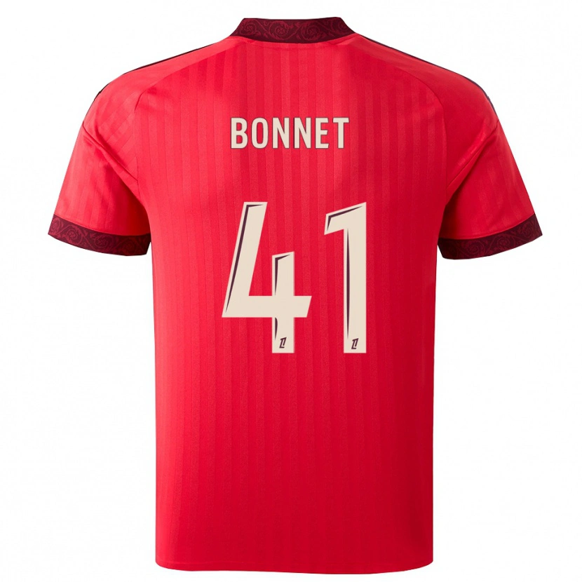 Danxen Herren Noam Bonnet #41 Burgund Rot Weiß Auswärtstrikot Trikot 2026/27 T-Shirt